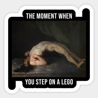 Classic Art Medieval Lego Funny Spinoff Design Sticker